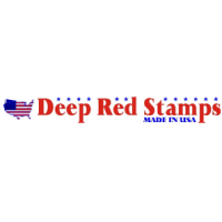 Deep Red rubber stamps